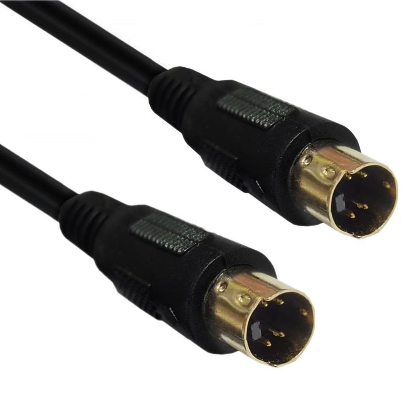 SplendoRoute S-Video Cable 10ft Mini DIN 4 Pin Male to Male Connector Compatible with DVD Player, Home Theater, DSS receivers (10Ft) - Image 3